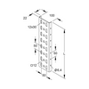 Profilsín perforált 6m U-profil 22mm x 100mm merítetten horganyzott acél U 100/6000 F Niedax